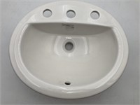 ProFlo Oval Countertop Lavatory Sink Self Rimming