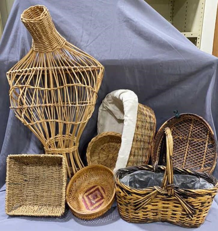 Wicker Female form & Other Baskets