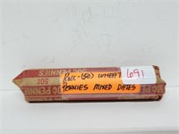 Roll (50) Mixed Date Wheat Pennies