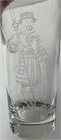 Beefeaters Gin Tall Etched Glass