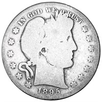 1895-S Barber Half Dollar NICELY CIRCULATED
