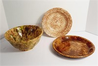 Assorted Pottery Dishes Bowls