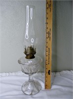 Antique B & P Glass Oil Lamp