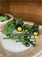 1/64 scale John Deere tractors and attachments