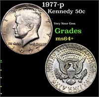 1977-p Kennedy Half Dollar 50c Grades Choice+ Unc