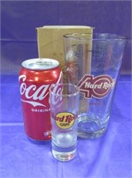 Hard Rock 40 Destin Glass and Shot Glass London