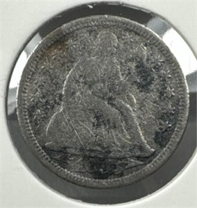 1855 Seated Liberty Silver Dime