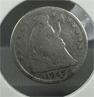 1857 Seated Liberty Half-Dime