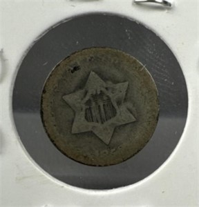 1858 Silver Three-Cent Trimes