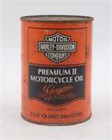 Vintage Harley Davidson Motorcycle Oil 1 Quart Can