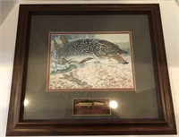 Pike print with lure
