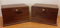 Walnut Hand made coin bank. Bidding on  one times