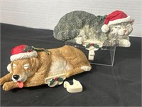 Christmas Sleeping Dog and Cat Stocking
