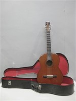 Vtg Lyle C-640 Acoustic Guitar W/ Case