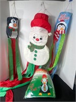 Penguin and Snowman Wind Socks/Hanging