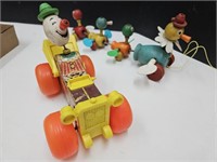 Vintage Fisher Price Pull Toys Needs Cleaned