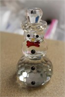 Swarovski or Style Snow Man Paperweight