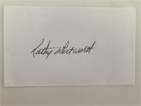 Kathy Whitworth original signatures