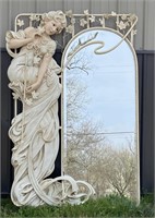 Stunning Life Size Art Nouveau Style Mirror w/