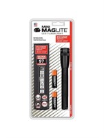 Maglite Black 2 Aa-cell Led Flashlight W/ Holster