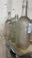 5 Glass Bottles