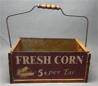 Fresh Corn Metal & Wood Box