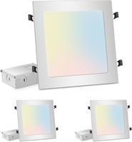 11 inch Square LED Recessed Lighting: 2-Packs