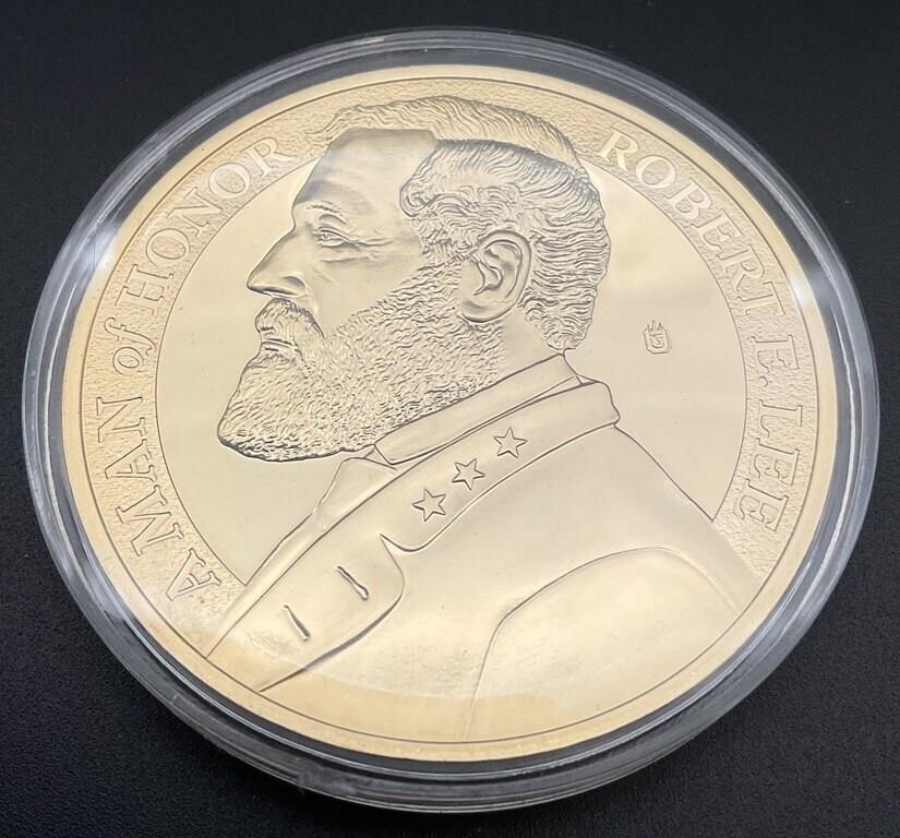 24K Layered Robert E. Lee Commemorative Medal