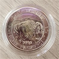 1 1/4 oz Silver Bison Canada $8 Coin