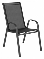 Brazos Black Patio Stack Chair