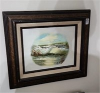 Framed oil on canvas, 13 x 15" signed Gailey?