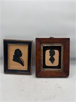 Vintage George Washington Silhouette & lady