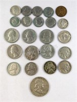 Assorted w Liberty, Indian Head, Buffalo US Coins