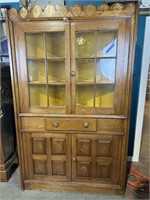 Antique Maple Corner Cabinet
