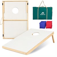 ApudArmis Wooden Cornhole Boards Set, 3x2Ft Classi