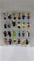 Lego mini fig collection cased