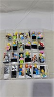 Lego Simpsons mini fig set cased