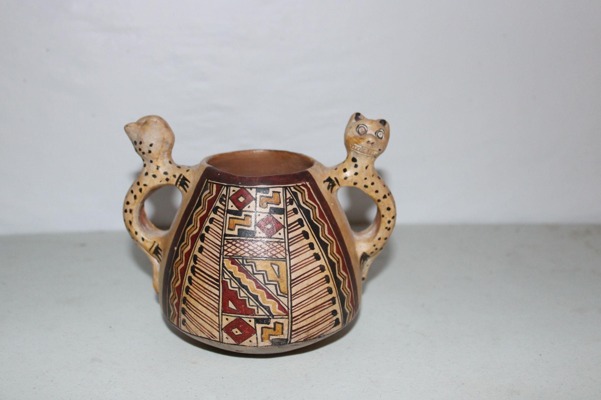 Vtg Ceremonial Inca Bowl/Vase