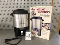 HAMILTON BEACH  COFFEE URN- 40 CUP CAPACITY