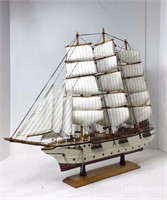 High Quality Wood Model Sailing Ship On Stand U14A