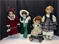 Porcelain Dolls Velvet Winter Dresses 4