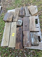 pallet of wooden blocks