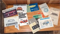 Vintage Car owner and service manuals