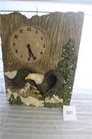 BATTERY OPERATED EAGLE CLOCK