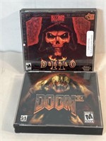 Vintage Early 2000 PC Video Games Diablo Two and