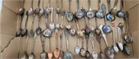 Big lot of state / collector spoons