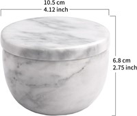 jalz jalz Marble Salt and Pepper Box Salt Cellar