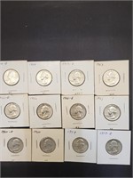 1959-1964 Quarters 12 total