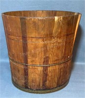 Wooden Barrel, 16”x15”