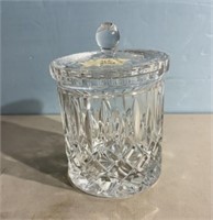 Pressed Crystal Biscuit Jar